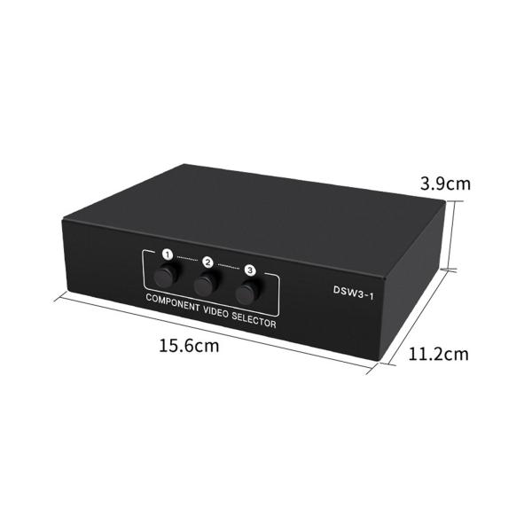 オーディオスプリッター 3 で 1 出力コンポーネント AV ビデオセレクタースイッチボックス Ypbpr スイッチャー 1080 マルチメディア教育