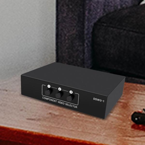 オーディオスプリッター 3 で 1 出力コンポーネント AV ビデオセレクタースイッチボックス Ypbpr スイッチャー 1080 マルチメディア教育