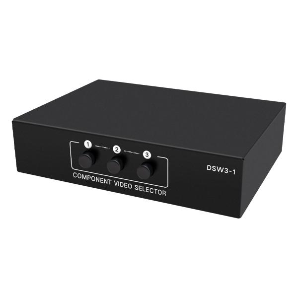 オーディオスプリッター 3 で 1 出力コンポーネント AV ビデオセレクタースイッチボックス Ypbpr スイッチャー 1080 マルチメディア教育