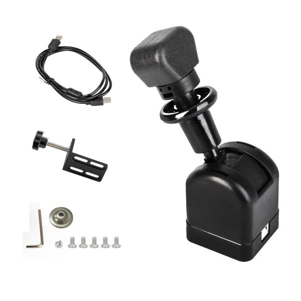 Racings Games ハンドブレーキ PC ハンドブレーキ アクセサリー 多用途取り付け 高性能 簡単取り付け 固定クリップ付き ブラック