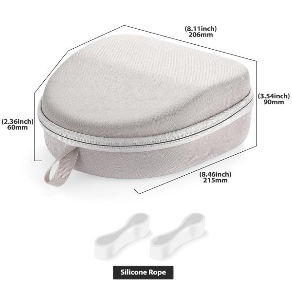 ヘッドホンケース 保護 耐衝撃 スタイリッシュ アクセサリー ヘッドセット 収納バッグ グレー