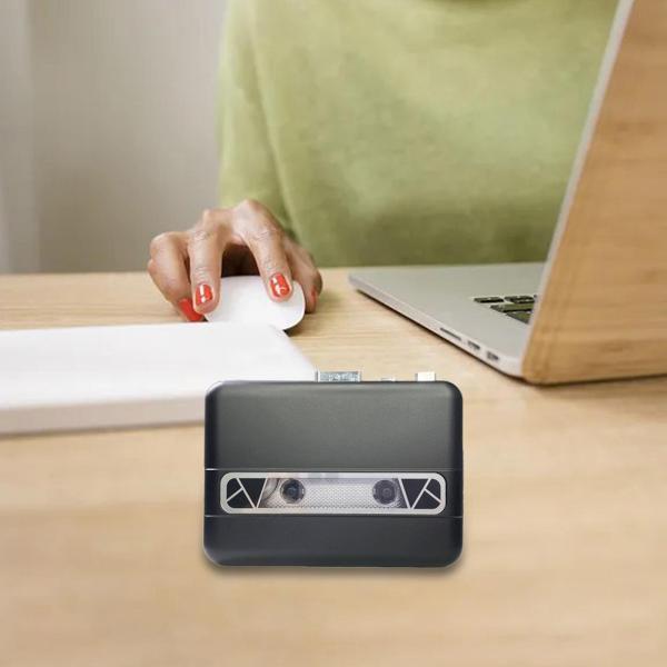 カセットテープから MP3 へのコンバーター テープ レコーダー、3.5mm ヘッドフォン ジャック付き、 アンド プレイ