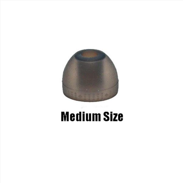 イヤホン交換用チップ イヤホンキャップ アクセサリー XS/S/M/L インイヤーヘッドホン用 グレー 取り付け簡単 取り外し可能 8個セット