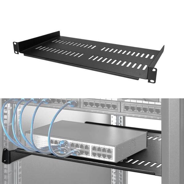 サーバー ブラケット 1U ラック シェルフ ネットワーキング ツール ネットワーク ラック コンピュータ ケース マウント トレイ デバイス 1U 