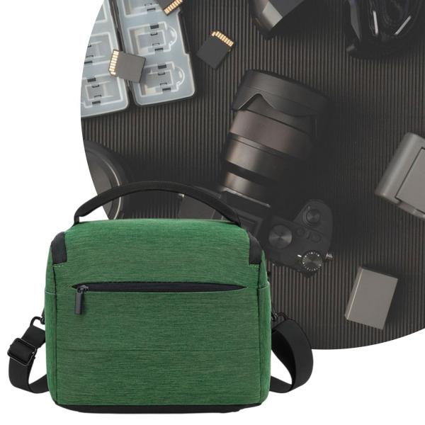 写真家用カメラバッグ 調節可能なコンパートメント 防水カメラポーチ グリーン