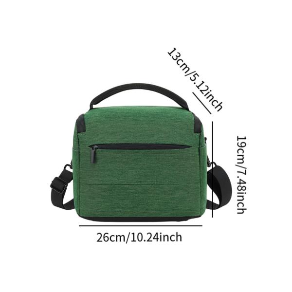 写真家用カメラバッグ 調節可能なコンパートメント 防水カメラポーチ グリーン