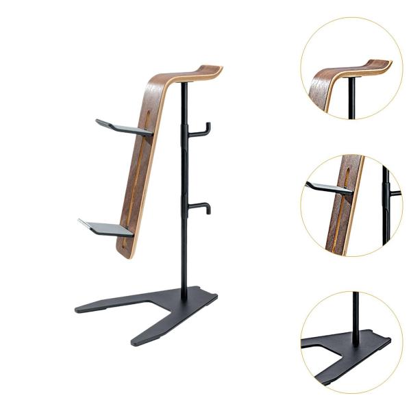 ゲームコントローラーホルダー ヘッドセットスタンド ゲームアクセサリー お父さんへのギフト 安定した卓上 2段式ヘッドホンスタンド 収納棚ホルダー