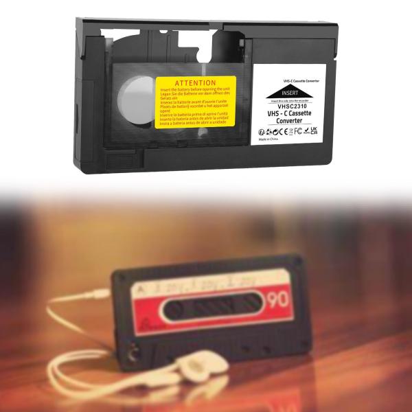 カセット アダプター 12mm  -c から VHS VHS テープ VHS からデジタルへの変換 カムコーダー用 Min