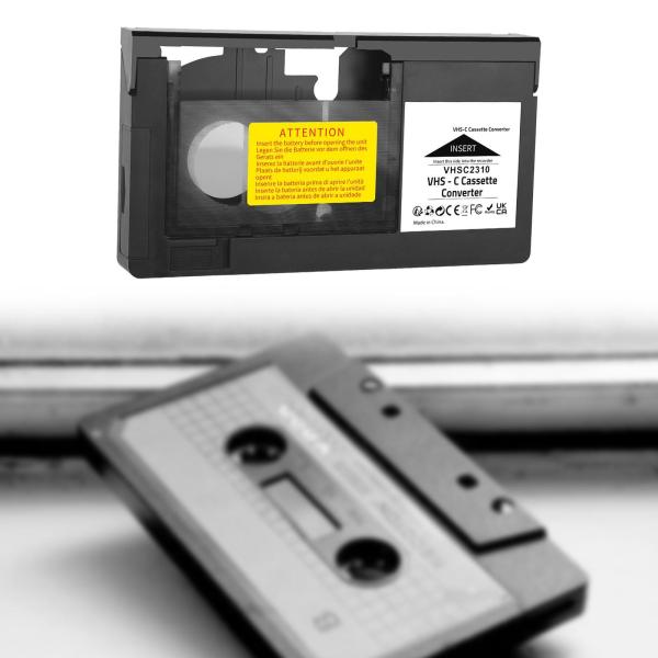  カセット アダプター 12mm  -c から VHS VHS テープ VHS からデジタルへの変換 カムコーダー用 Min