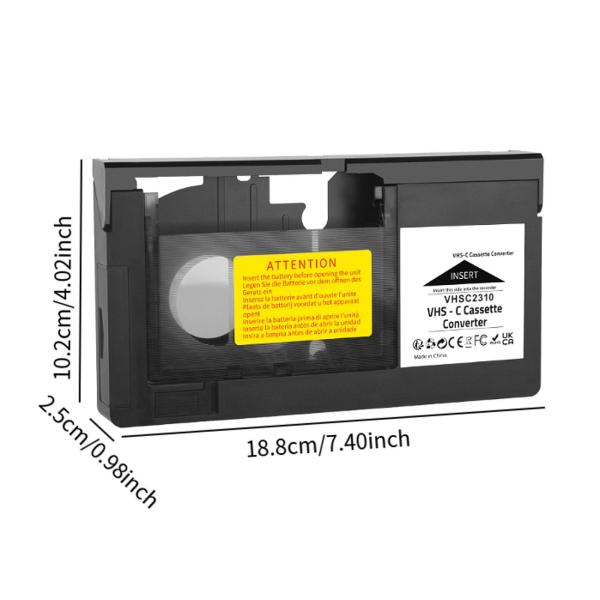  カセット アダプター 12mm  -c から VHS VHS テープ VHS からデジタルへの変換 カムコーダー用 Min