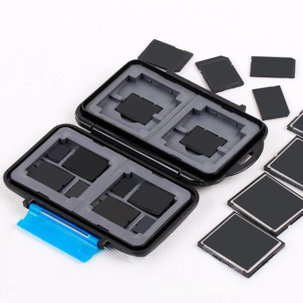 SDカードホルダーSDカードケースコンパクトショックプルーフ実用的なストレージバッグメモリSDおよびTFカードケースメモリカードオーガナイザー