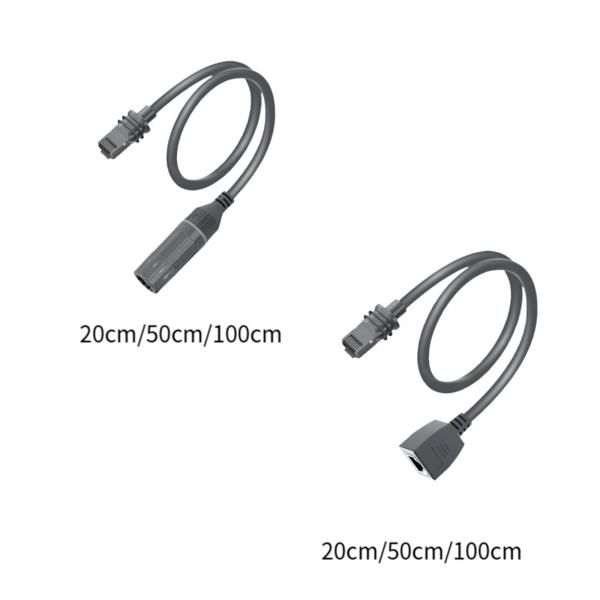 イーサネット エクステンダー アダプター 1200Mbps 安定 8P8C オス延長イーサネット ケーブル 20cm IP67