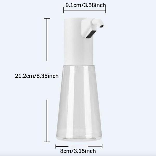 自動液体ソープディスペンサー 450ml 多目的 頑丈 充電式 4段階調節 レストラン バスルーム ゲストハウス用