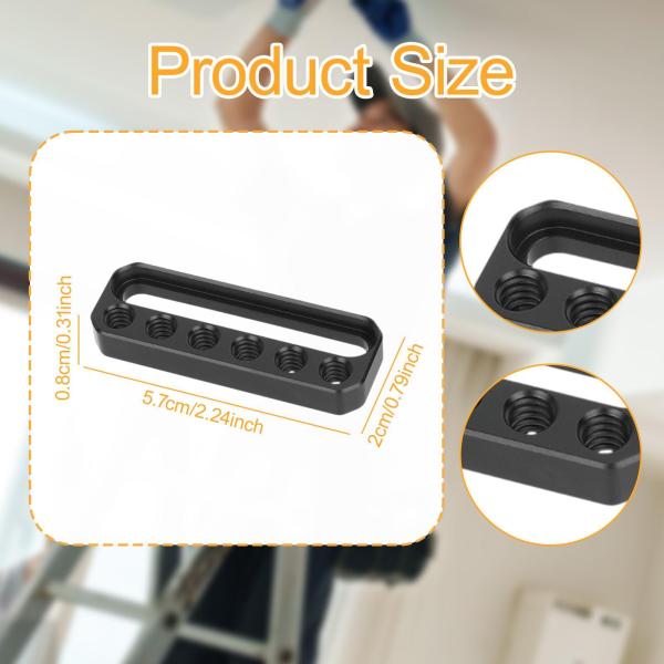 ミニチーズプレートスイッチングプレートガイドレールブロックチーズプレートカメラマウントクイックマウントプレートの1/4インチネジ穴