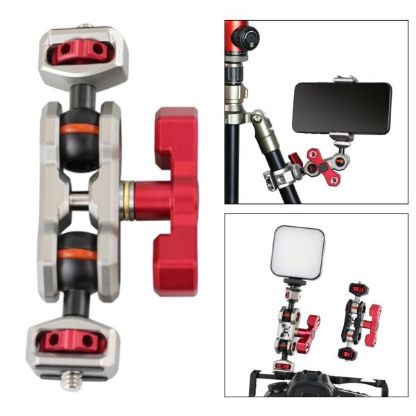 カメラマジックアーム カメラスタンド LCDモニター用 フラッシュカメラ DSLRフラッシュライト チタン