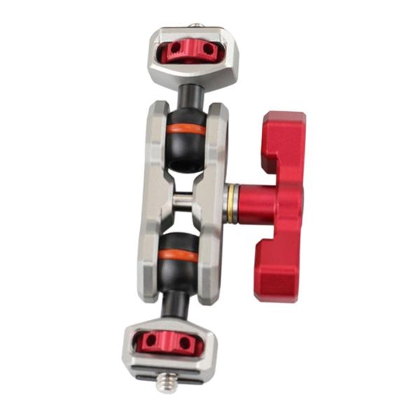 カメラマジックアーム カメラスタンド LCDモニター用 フラッシュカメラ DSLRフラッシュライト チタン