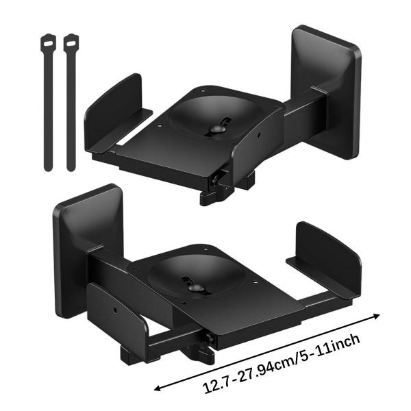 ブックシェルフスピーカー壁掛けブラケット 省スペースで安定した