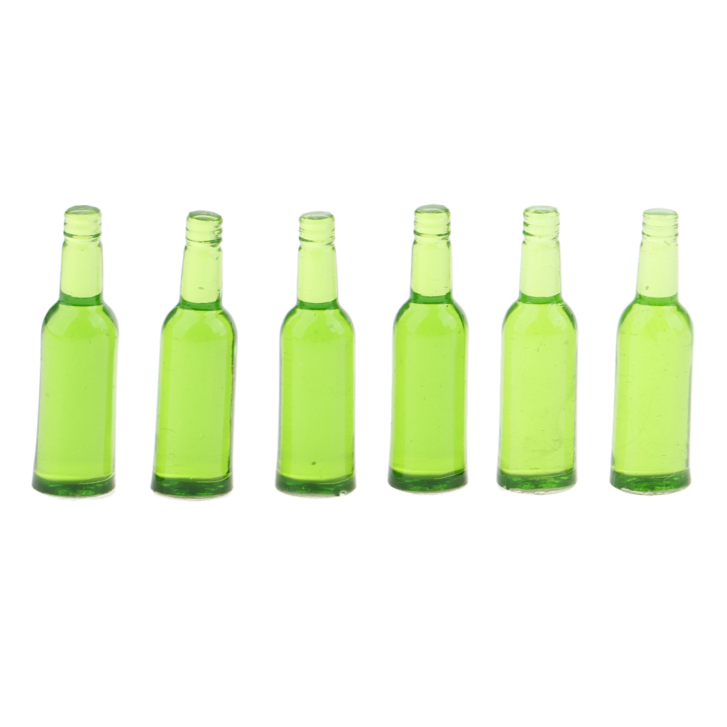 ミニドリンク ワインボトル ジュースボトル ボトルモデル 1:12スケール ドールハウス 全5色 4本｜stk-shop｜03