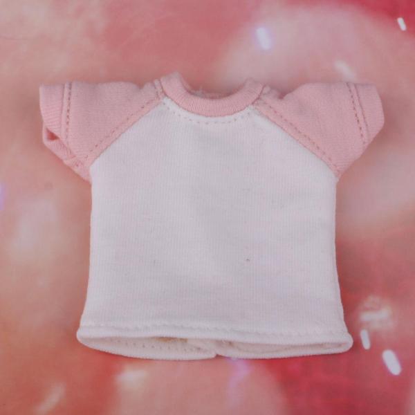 アゾンリカ人形accsピンクのための1/6素敵な半袖Tシャツのトップス