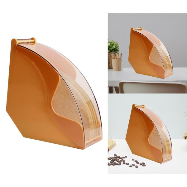 ホームキッチンオレンジ用防塵大型コーヒーフィルターホルダーボックスディスペンサーシェルフ