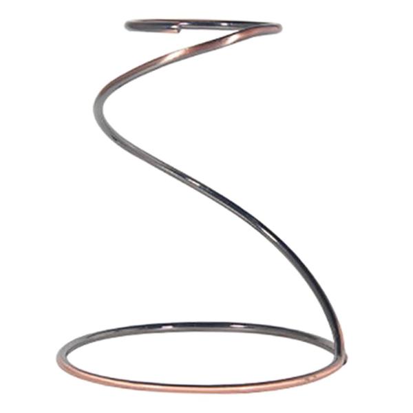 メタルティーコーヒードリップカップブラケットラックスパイラルフィルターフレームホルダーブロンズ