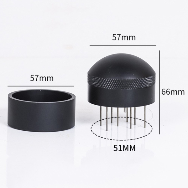 ステンレス鋼 コーヒー タンパー ディストリビューター レベラー ツール パウダー ハンマー 51mm