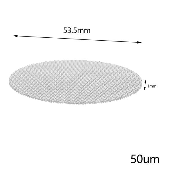コーヒーフィルタースクリーンフィルターメッシュプロフェッショナルコーヒーマシンアクセサリー53.5mm1mm厚