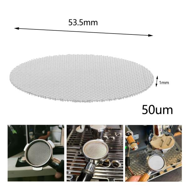 コーヒーフィルタースクリーンフィルターメッシュプロフェッショナルコーヒーマシンアクセサリー53.5mm1mm厚