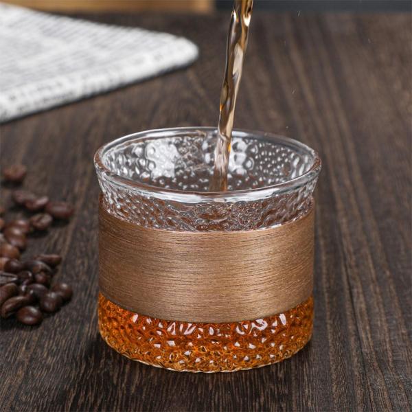 北欧アイスアメリカンコーヒーカップ牛乳瓶キッチン用品ガラスフルーツカップA