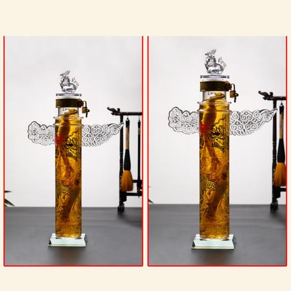 男性のためのワインデカンタギフトホームワインボトル装飾ガラス製品バーアクセサリー