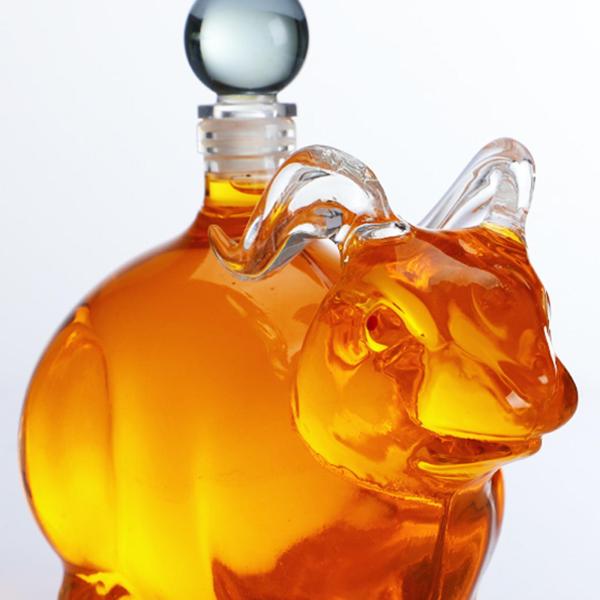 クリエイティブアニマルワインデカンタ500ml / 1000ml酒用酒ディスペンサー21x15cm