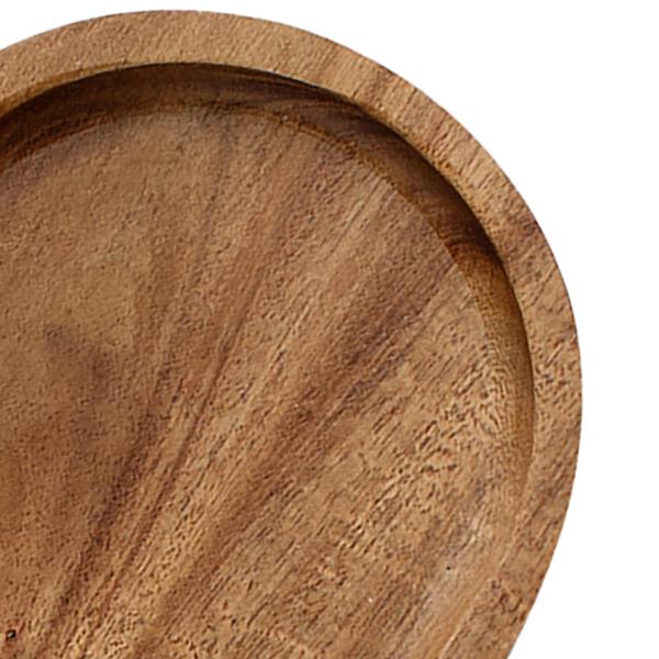 フルーツパンスナックプレート前菜用の楕円形アカシアウッドソリッドサービングトレイ