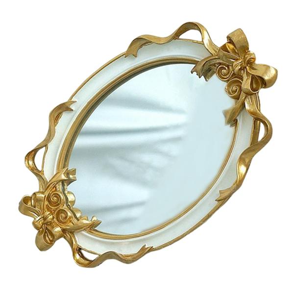 バスルームミラートレイキッチントレイジュエリーオーガナイザー家の装飾白