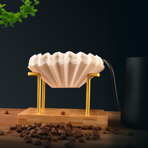 カフェバーコーヒーアクセサリー用バンブーコーヒーフィルターホルダースペースを節約｜stk-shop｜03