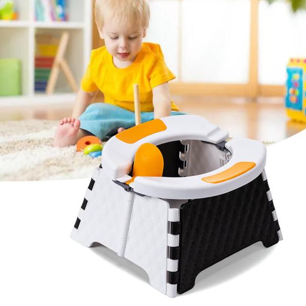 幼児屋内屋外白のためのポータブル折りたたみ式トレーニングおまる