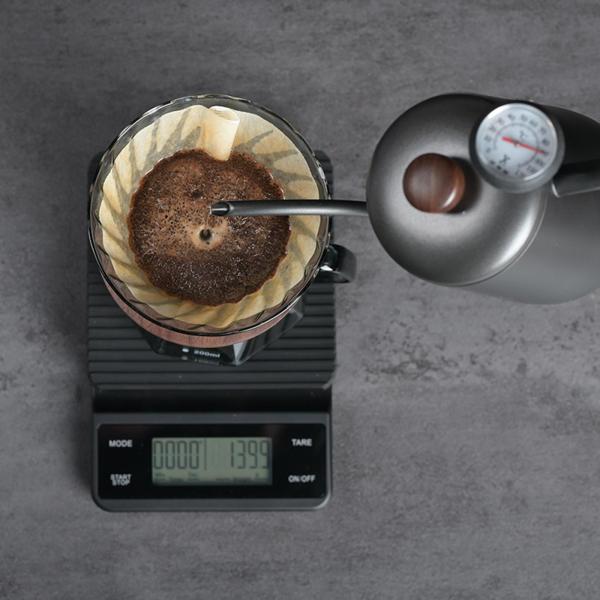 ハンドコーヒーティー醸造ティーポット用耐熱ガラスハンドドリップコーヒーポット450ml