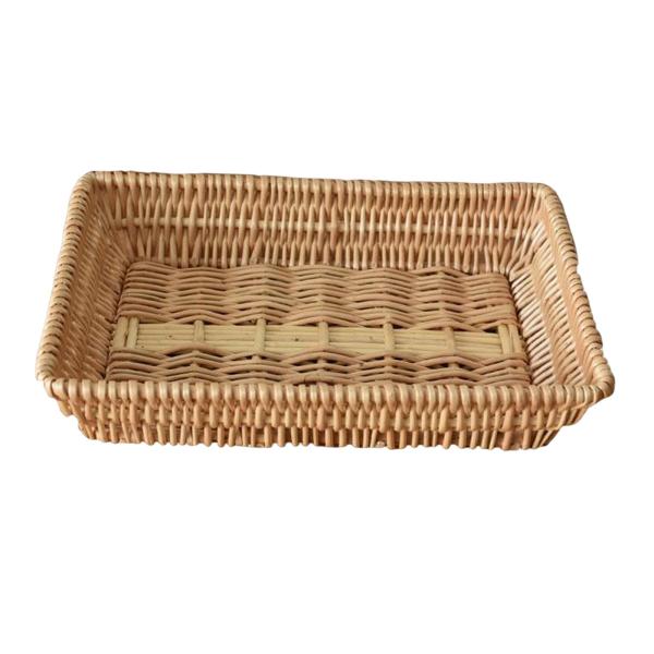 枝編み細工品バスケットフードスナックコンテナキッチンダイニングレストラン35x25x7cm