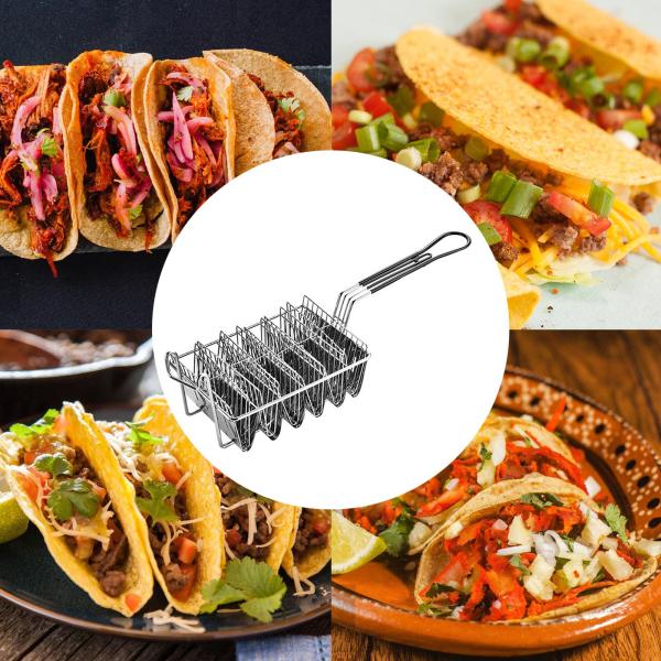 タコスシェルディープフライヤーキッチンクッキングツールパン タコスシェルディープフライヤーキッチンクッキングツールパン