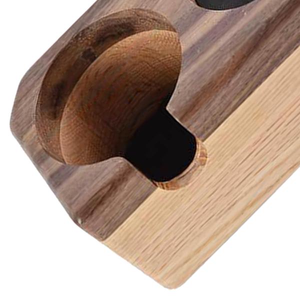 コーヒーマシンドリンクショップ用エスプレッソノックボックスウッドタンパーベースノックビン