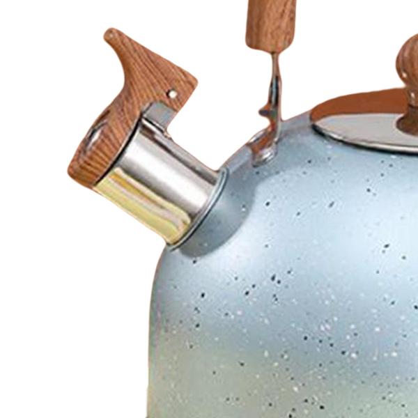 3L ホイッスル ティーケトル コンロ用 湯沸かし用 ソースブルー