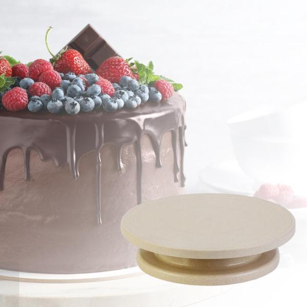 安定した回転ケーキスタンドケーキターンテーブルを飾るためのクラフトキッチンベーキングツールプロジェクト DIY スキッドラウンドケーキテーブ