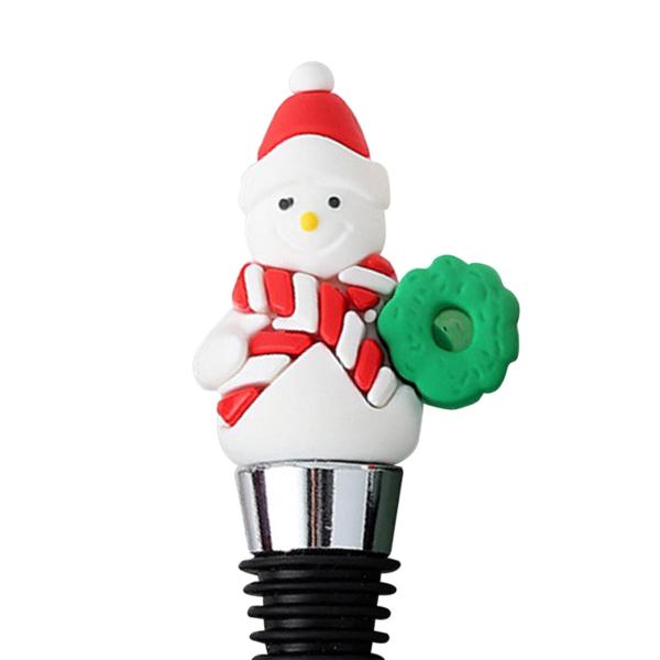 ボトルストッパー クリスマスサンタ 繰り返し使える B.