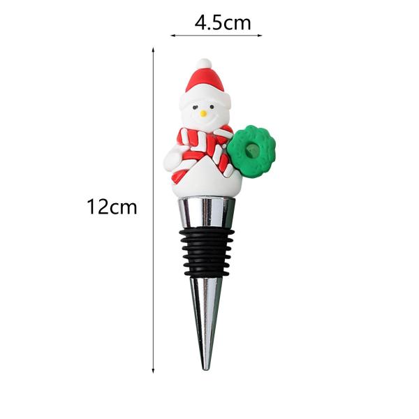 ボトルストッパー クリスマスサンタ 繰り返し使える B.