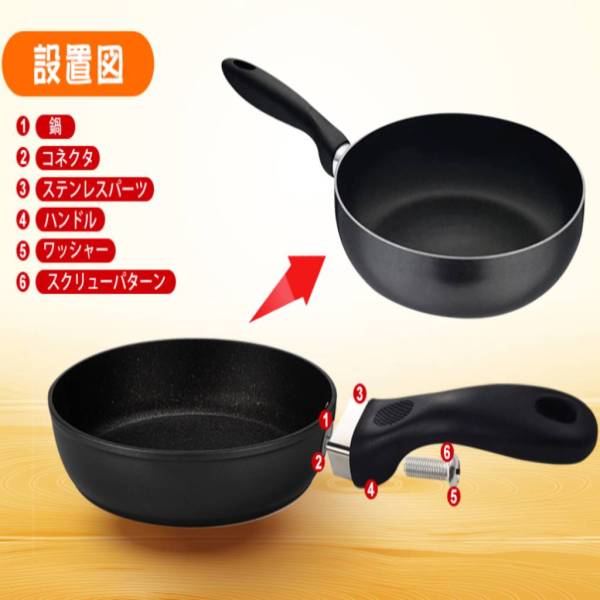 鍋ハンドル 鍋の取っ手 パングリップポットハンドル 取り替え 交換