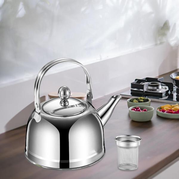 レストランピクニック1.2Lのための注入器が付いているステンレス鋼のやかん