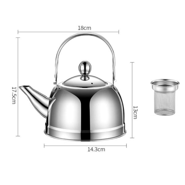 レストランピクニック1.2Lのための注入器が付いているステンレス鋼のやかん