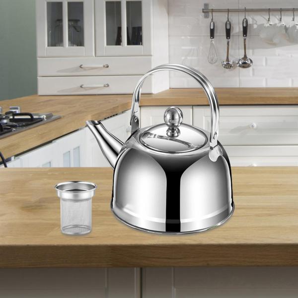 レストランピクニック1.8Lのための注入器が付いているステンレス鋼のやかん