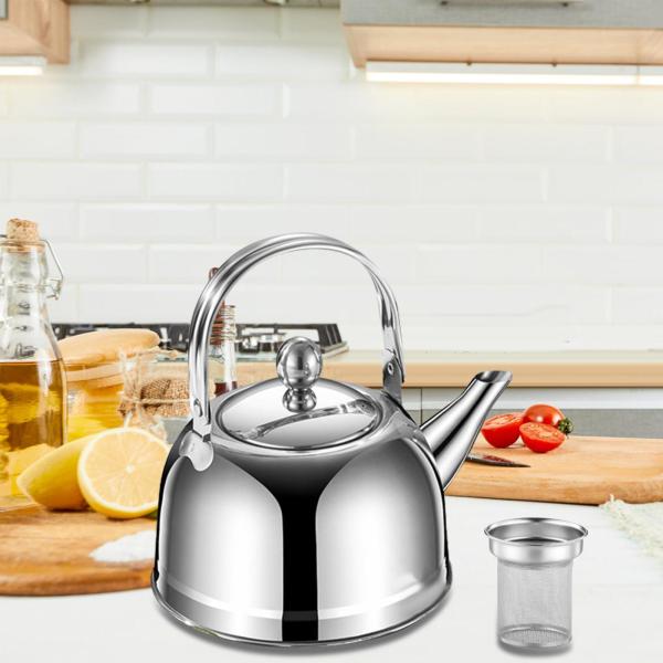 レストランピクニック1.8Lのための注入器が付いているステンレス鋼のやかん
