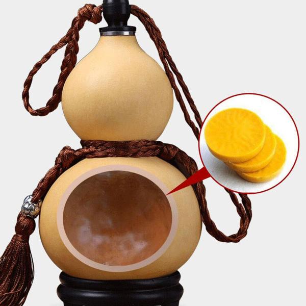 ヒップフラスコ ヒョウタン タッセル付 丈夫なリキュール フラゴン アウトドア アクセサリー用 500ml