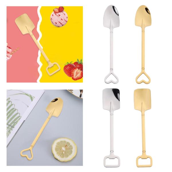 ステンレス スプーン カトラリー 食器 食器 カトラリー かわいい クリーム コーヒー 四角 銀色